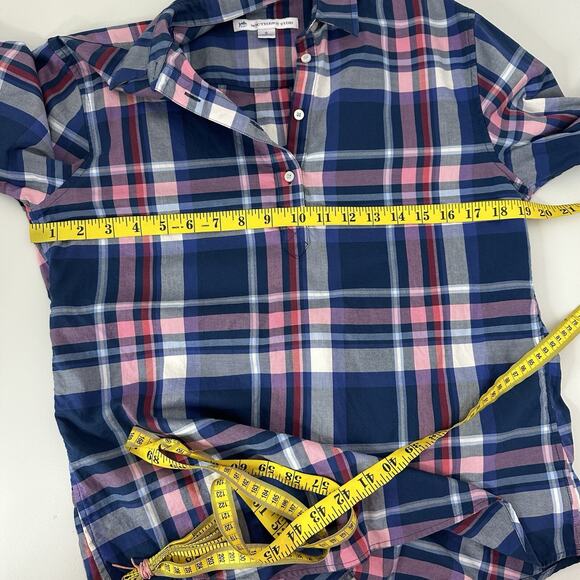 Southern Tide Top Blouse Womens Small Blue Popover Breathable Boxy Preppy - Picture 9 of 12